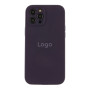 Чехол Silicone Case Full Size with Frame для iPhone 12 Pro Max 68.blackcurrant