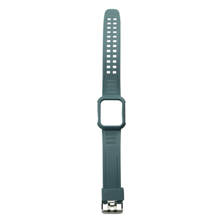 Ремінець Silicone Shine для Apple Watch 40/41 mm + Protect Case, Midnight Green