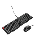 Комплект дротова клавіатура з мишкою Hoco DI50, Black