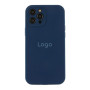 Чехол Silicone Case Full Size with Frame для iPhone 12 Pro Max 68.blackcurrant