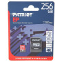 Карта Пам'яті & Adapter microSDXC Patriot EP V30 256Gb (UHS-I/U3) 10 Class, Black-Red