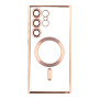 Чохол TPU Metallic Full Camera with Magsafe для Samsung Galaxy S24 Ultra green
