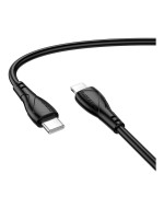 Data - кабель Borofone BX121 Type-C to Lightning PD27W, Black