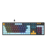 Игровая клавиатура Fantech ATOM107S MK893S MIZU Blue Switch с RGB подсветкой, Navy