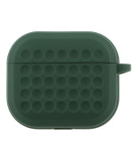 Чехол-футляр для наушников Silicone Fashion Case with Hook для Airpods 3, Dark Green