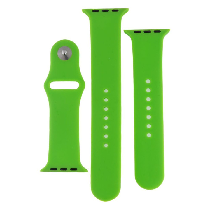 Ремінець Silicone Two-Piece для Apple Watch Band 42 / 44mm, 40, Shiny green