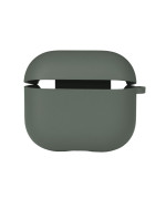 Чохол футляр Silicone Case with microfibra для Airpods 3, Pine green