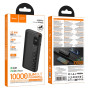 Зовнішній акумулятор Power Bank Hoco J158 Pro Runner USB QC3.0 22.5W / Type-C PD20W / micro-USB 10000mAh, Black