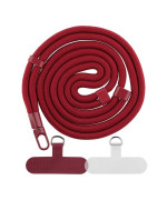 Шнурок для чохла з карабіном на шию 150 cm, Wine Red