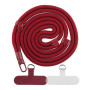 Шнурок для чехла с карабином на шею 150 cm, Wine Red