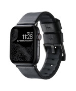 Ремешок Leather - Silicone для Watch 38 / 40 / 41 mm, Black