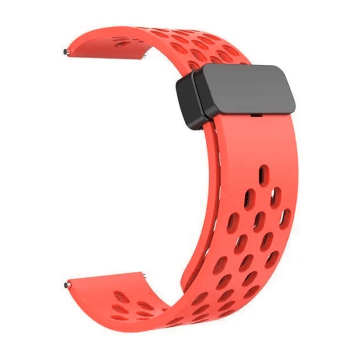 Ремінець Silicone 20mm With Magnetic для Samsung / Amazfit / Huawei, Red