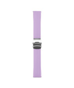 Універсальний ремінець Silicone + Metal lock для Samsung / Amazfit / Huawei 22mm, Light Lilac