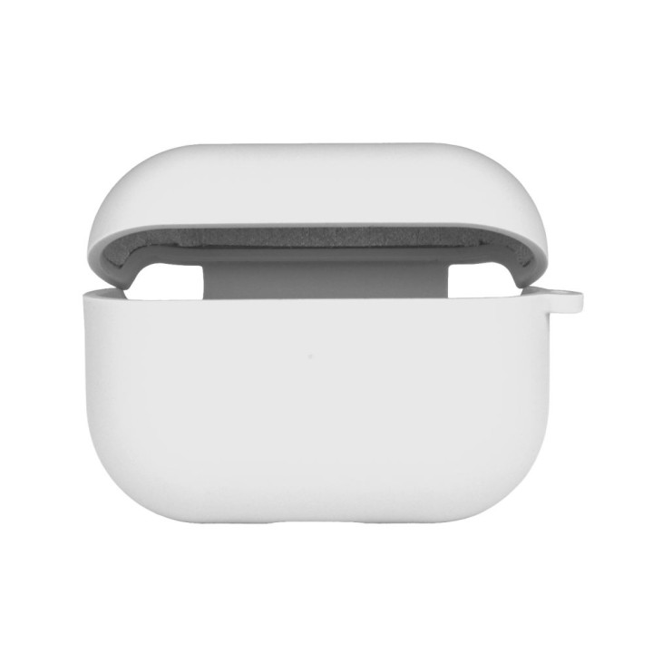 Чехол Silicone Case with microfibra для Airpods Pro 2, White