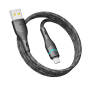 USB Data-кабель Ridea RC-RL15 RGB Light 3A MicroUSB 1.2m, Black