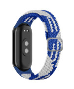 Ремешок для Xiaomi Mi Band 8 Elastic adjustment, Blue White