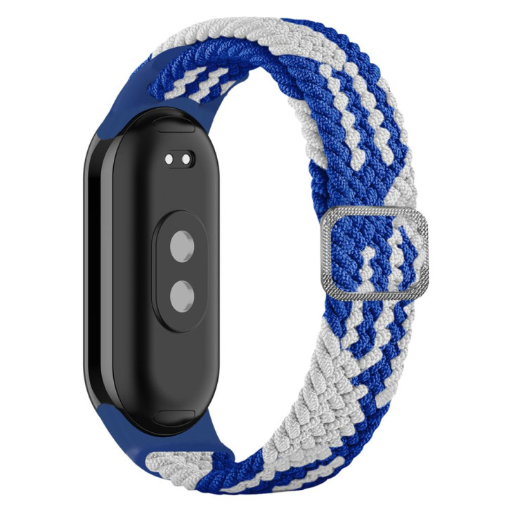 Ремешок для Xiaomi Mi Band 8 Elastic adjustment, Blue White