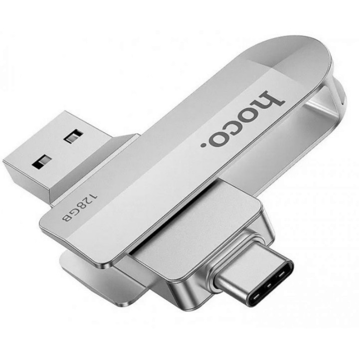 USB Flash Drive Hoco UD10 USB3.0 Type C 128GB, Steel