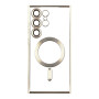 Чохол TPU Metallic Full Camera with Magsafe для Samsung Galaxy S24 Ultra green