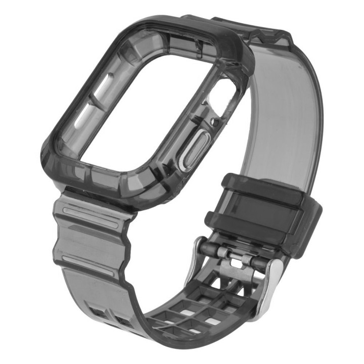 Ремінець Color Transparent для Apple Watch 40mm + Protect Case, Grey