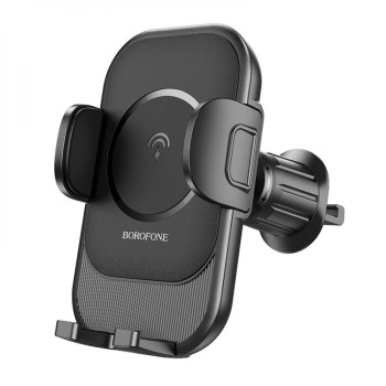Автотримач для смартфона Borofone BH204 Blue Charm Wireless 15W, Black