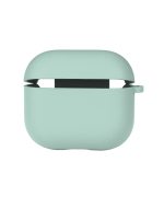 Чехол-футляр для наушников Silicone Case with microfibra для Airpods 4, Sea blue