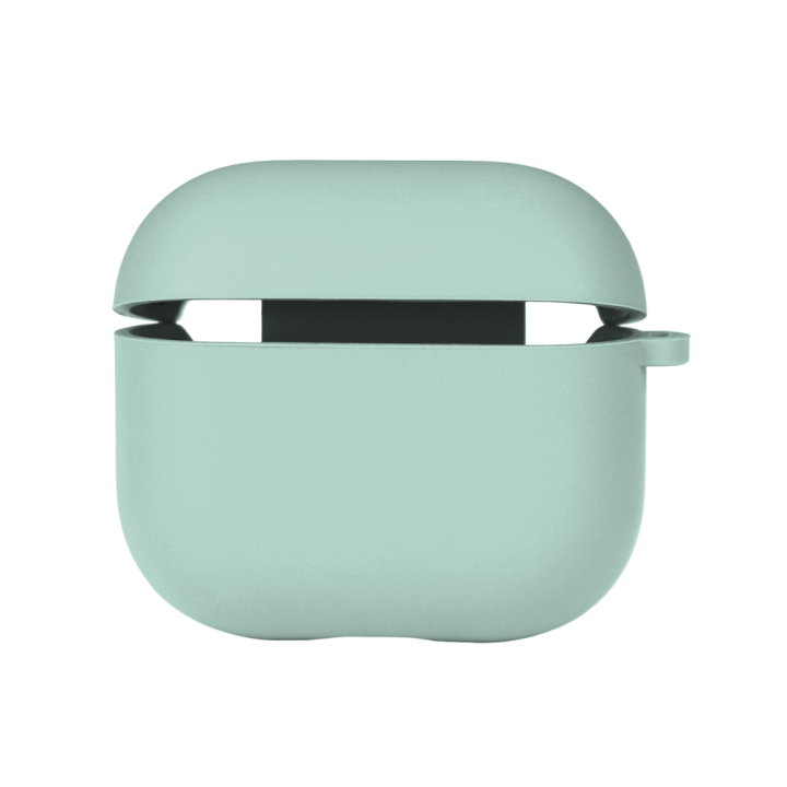 Чохол-футляр для навушників Silicone Case with microfibra для Airpods 4, Sea blue