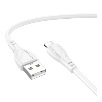 Data - кабель Borofone BX121 USB to Lightning, White