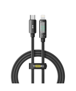 Data - кабель YOKI DISPLAY YK-DI88 Type-C to Lightning 30W 1.2m, Black