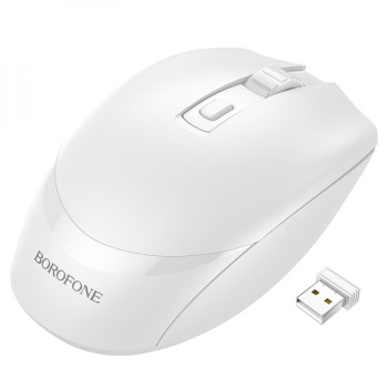 Бездротова Wireless Миша Borofone BG7 2,4Ghz, White