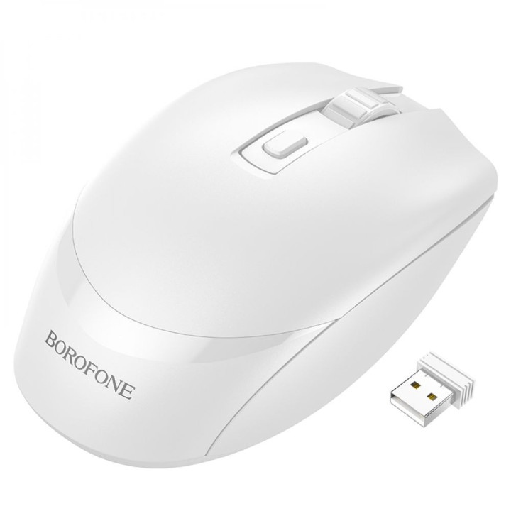 Беспроводная Wireless Мышь Borofone BG7 2,4Ghz, White