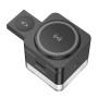 Беспроводное Зарядное Устройство Borofone BQ34 3 in1 Magnetic 15W для iWatch, Black