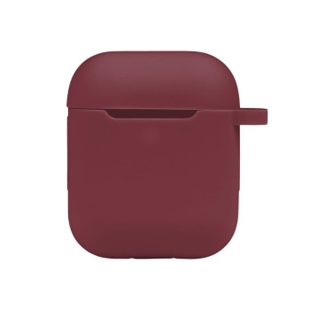 Чохол Silicone Case with hook для Airpods 1 / 2, Rose red