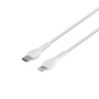 Сетевое Зарядное Устройство Hoco N13 Type-C PD 30W USB QC3.0 cable Type-C To Lightning, White