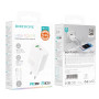 Мережевий зарядний пристрій Borofone BA75A Powerfull Type-C PD30W / USB QC3.0 Type-C to Lightning, White