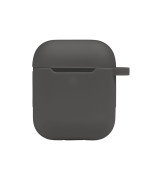 Чохол Silicone Case with hook для Airpods 1 / 2, Dark grey