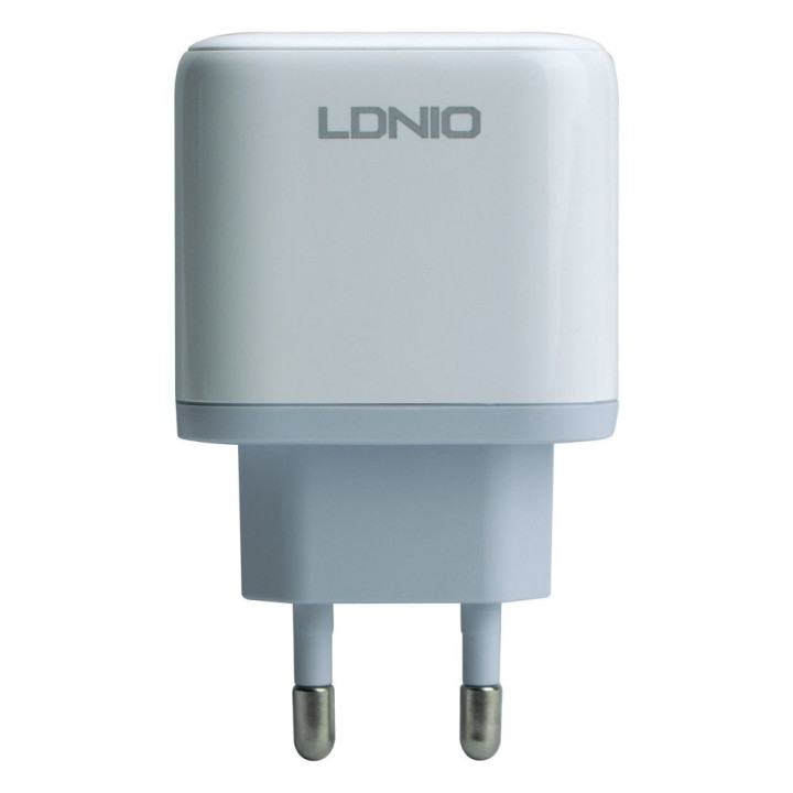 Сетевое Зарядное Устройство LDNIO A2526C Type-C PD 45W USB QC3.0, White