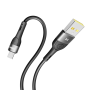 Data - кабель YOKI EXTRA YK-EX11 USB to micro-USB 60W 1.2m, Black