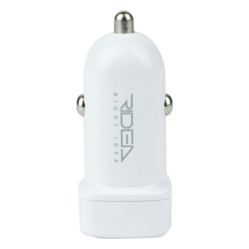 Автомобільний зарядний пристрій Ridea RCC-21212 Grand USB 2.4A cable Type-C, White