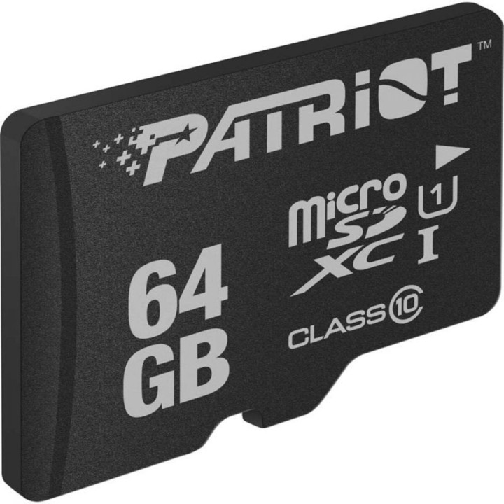 Карта Памяти Patriot LX Series MicroSDXC (UHS-1) 64Gb 10 Class, Black