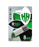 USB флешка Flash Drive Hi-Rali Stark 8gb, Steel