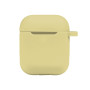 Чехол Silicone Case with hook для Airpods 1 / 2, Crem yellow