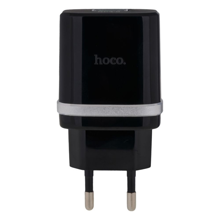 Мережевий Зарядний Пристрій Hoco C12Q QC 3.0 18W 3A Micro, Black