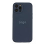 Чехол Silicone Case Full Size with Frame для iPhone 12 Pro Max 68.blackcurrant