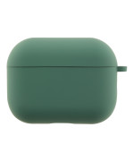 Чохол - футляр Silicone Case with microfibra для Airpods Pro 3, Pine green