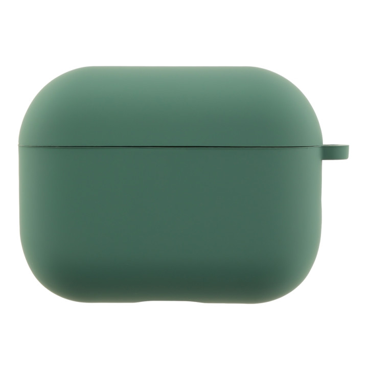 Чохол - футляр Silicone Case with microfibra для Airpods Pro 3, Pine green