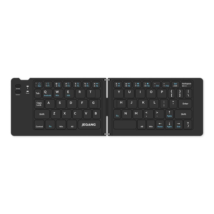 Беспроводная складная клавиатура JEQANG JB-828 Foldable Bluetooth, Black