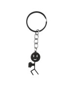 Металевий брелок Stickman для ключів, Silver