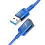 USB Удлинитель Hoco U107 USB - USB3.0 (1.2m), Blue