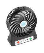 Портативний вентилятор DAC-V1 Mini fan з LED ліхтарем, Black